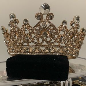 Gold costume crown